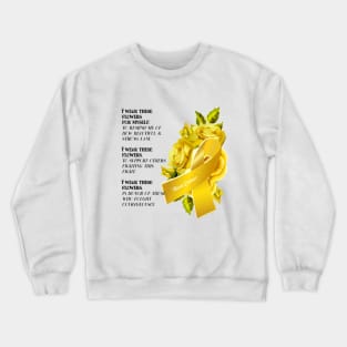 Bone Cancer Support Crewneck Sweatshirt